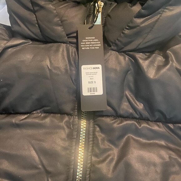 Fashion Nova Women’s Puffer Jacket, Black – Sizes S/M/L New - Picture 7 of 12